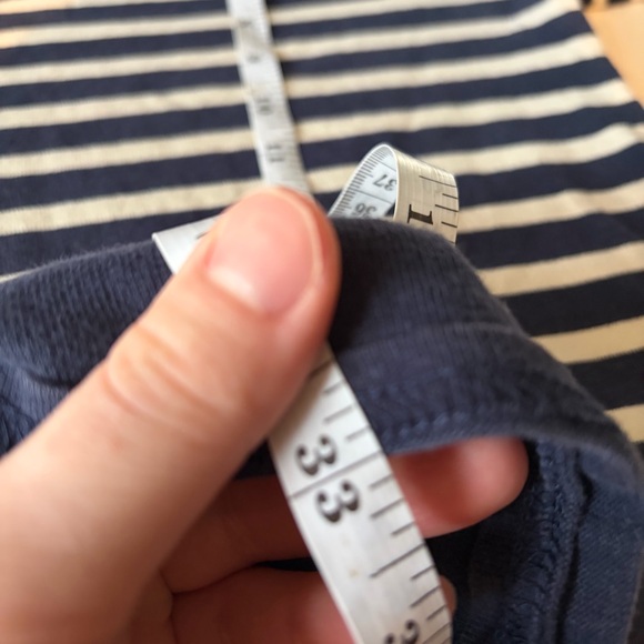 J. Crew Sweater Dress Medium Maritime Striped Navy Nautical 3/4 Sleeve Boat Neck - Picture 10 of 10